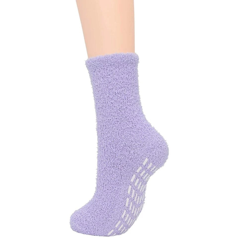 Softeez Fuzzy Nonslip Socks